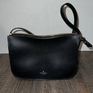Kate Spade black pebbled leather crossbody purse